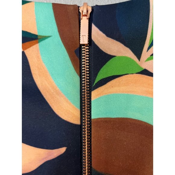 Ted Baker Scuba Dress 3 US Medium 8 10 Stretch Career Church - Picture 6 of 11